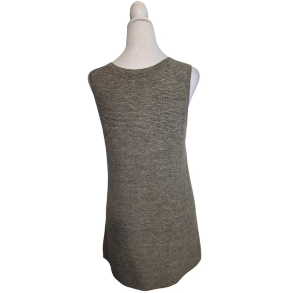 EILEEN FISHER Gray 100% Alpaca Open Front Cardigan Set Sz M EUC - Picture 6 of 16